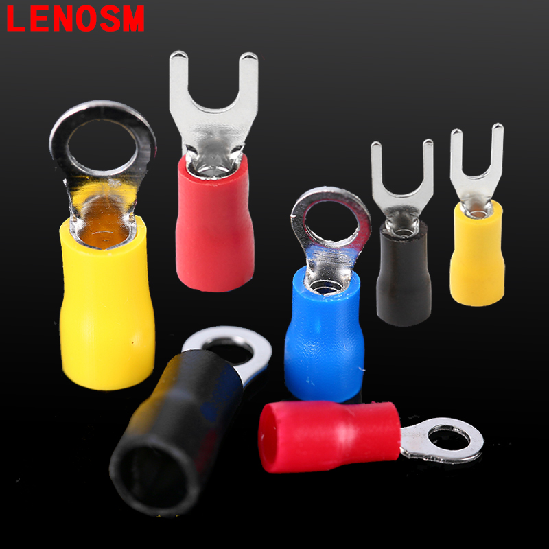 SV1.25/2/3.5/5.5-3.2/4/5/6/8冷压接线端子叉形Y型预绝缘端头铜