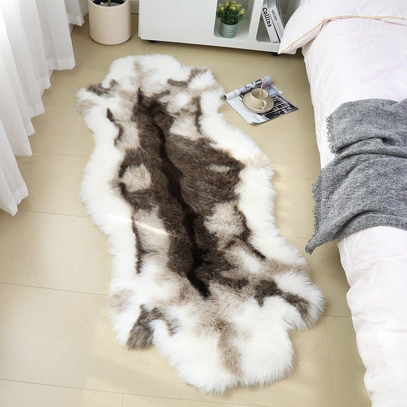 仿真动物皮草地毯床边不规则地垫人造仿驯鹿皮坐垫装饰高级毛绒垫,居家布艺,地毯,淘宝优惠券,粉丝福利购,淘宝优惠卷