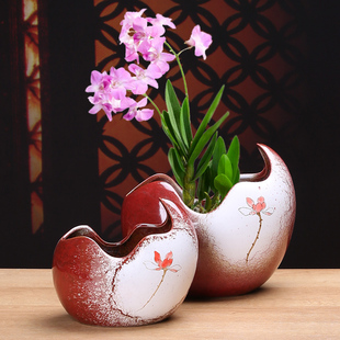 水培盆 水仙花绿萝一叶莲睡莲个性 创意陶瓷青瓷花盆摆件 园艺绿植