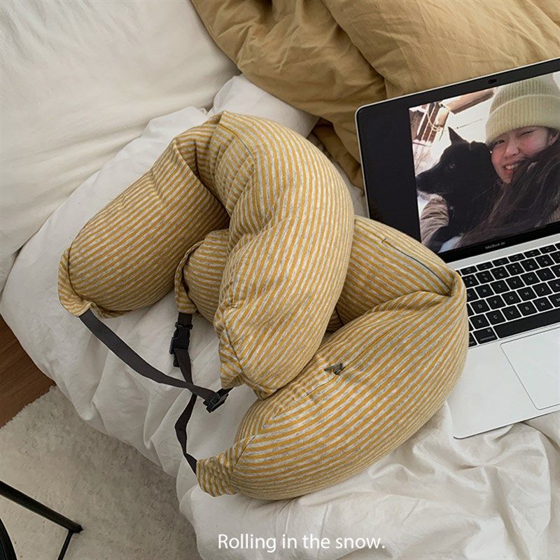 舒适感可爱旅行便携飞机高铁护颈睡觉午休颗粒u型枕办公室颈椎枕,床上用品,U型枕/便携枕,淘宝优惠券,粉丝福利购,淘宝优惠卷