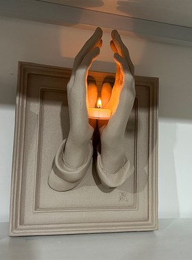 现代创意手工艺术香薰烛台挂件立体家居软装民宿酒店高级摆件