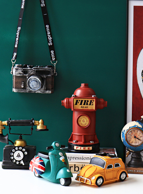 创意家居客厅电视柜玄关酒柜装饰品办公室桌面复古欧式艺术小摆件