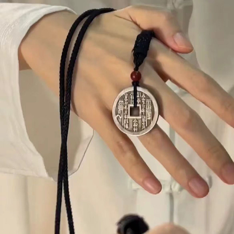 黄铜新中式男仿古复古平安扣吊坠项链饰品,饰品/流行首饰/时尚饰品新,项坠/吊坠,淘宝优惠券,粉丝福利购,淘宝优惠卷