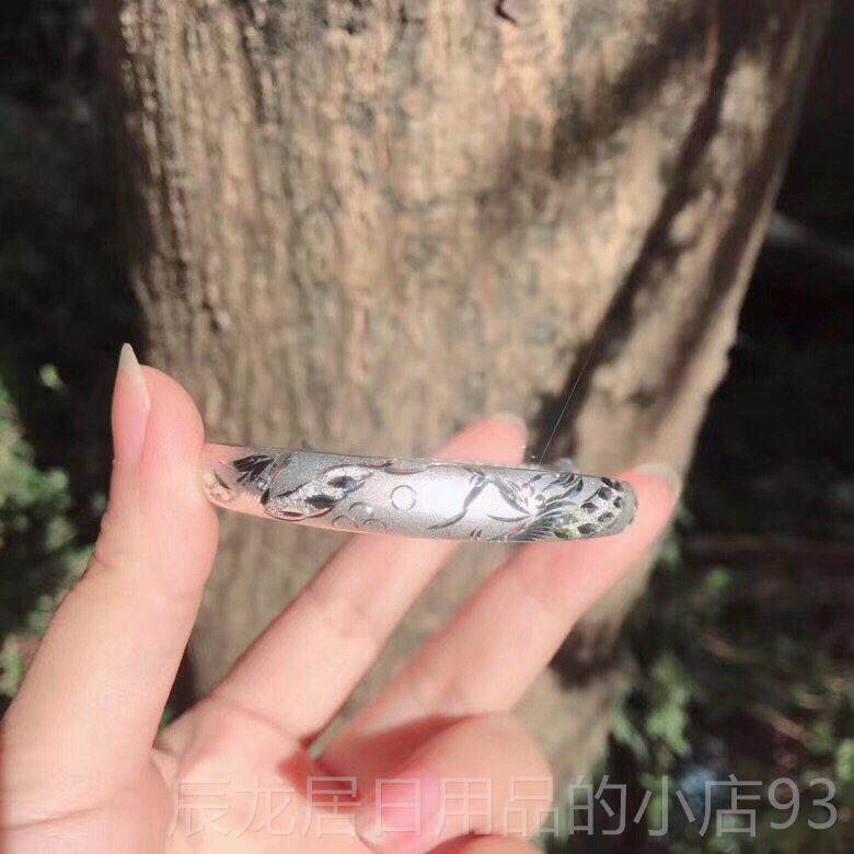 正品车纯银9999龙凤珠银饰圆身花推拉女手炼古覆式民族风格女礼品