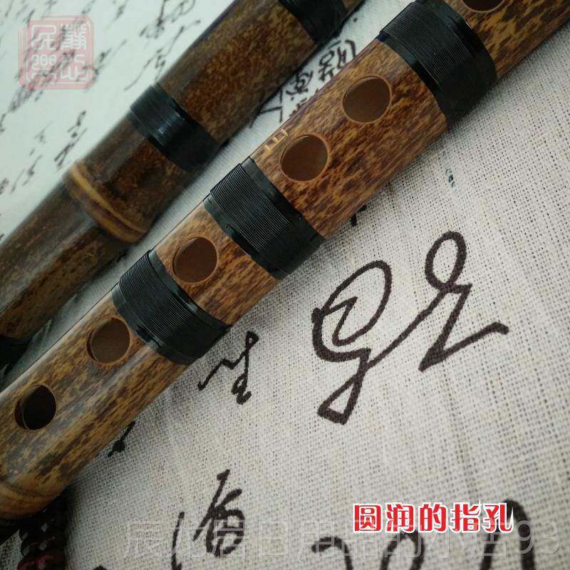 正品紫竖专笛竹子口笛6孔儿童初学膜无笛成人哨笛业葫芦竹笛顺笛