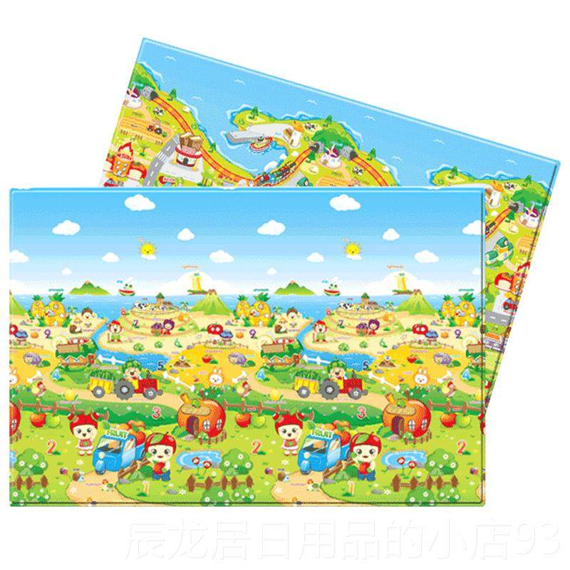 正品进口加厚地PVC爬可爬垫家用张婴儿折叠宝宝爬行垫韩国环保整,玩具/童车/益智/积木/模型,爬行垫,淘宝优惠券,粉丝福利购,淘宝优惠卷
