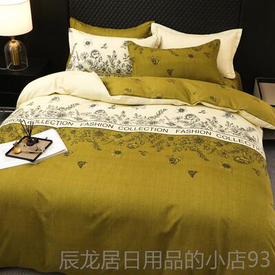 正品10套%厚斜纹0磨毛加四件套纯全亲肤棉床单被床上用品