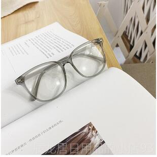 正品 学生数配近视有度平光眼镜框女射 黑框辐抗蓝光防素颜眼镜男士