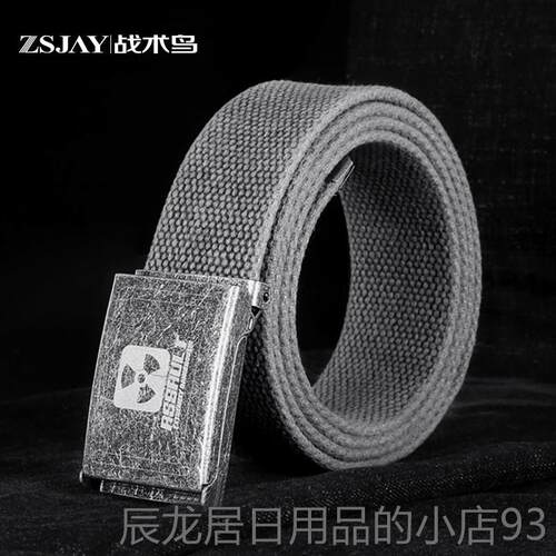 正品帆战术鸟（纯棉性布皮带 年轻人腰带男学生韩版潮in）s休闲个