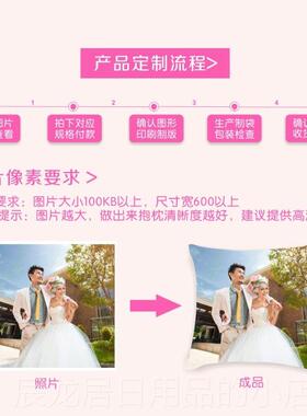 正品diy抱枕定制来图定做照片双不日同情面枕头真人侣生创意靠垫