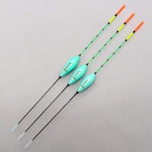 全球钓V13 短漂混养鲫鱼漂浅水枣核形加粗尾醒目浮标野钓纳米浮漂