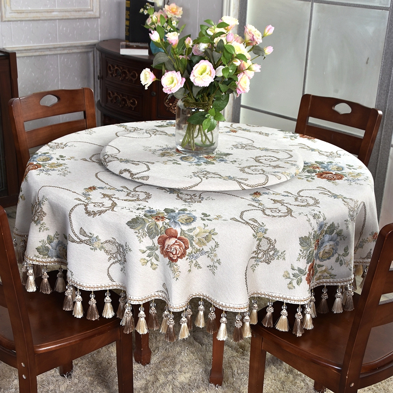 定制欧式风格冬季餐桌布长方形家用折叠个性椭圆桌布转盘套无味