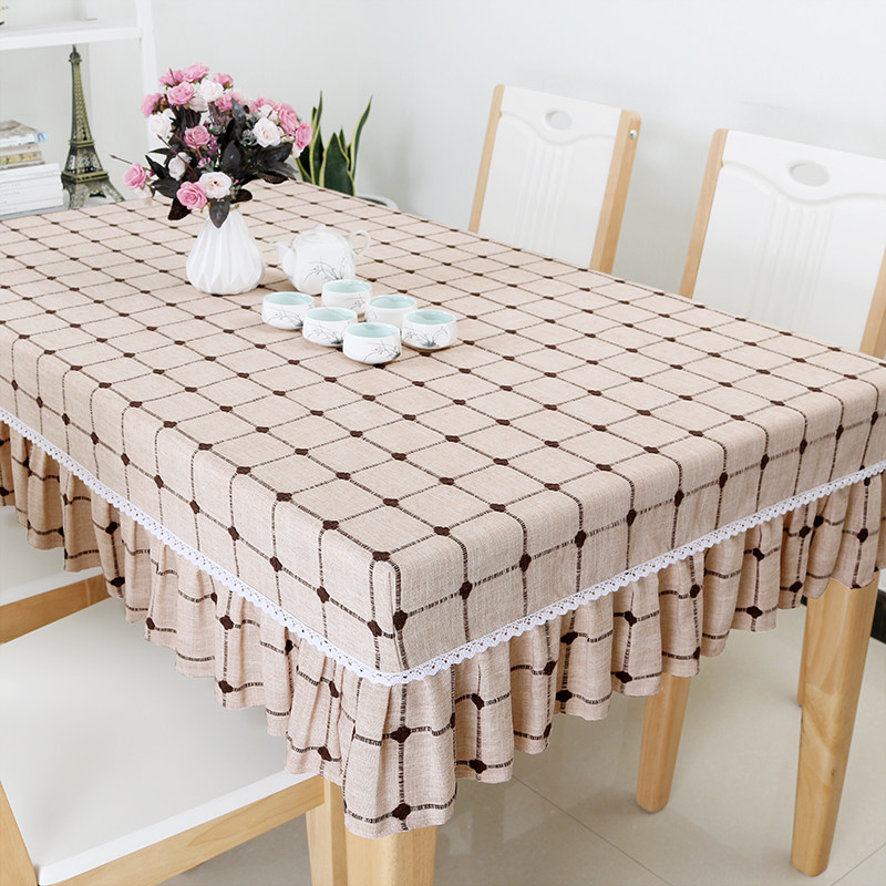 桌套棉麻桌布布艺套罩幼儿园课桌桌布套家用小清新格子茶几餐定制,居家布艺,桌布,淘宝优惠券,粉丝福利购,淘宝优惠卷