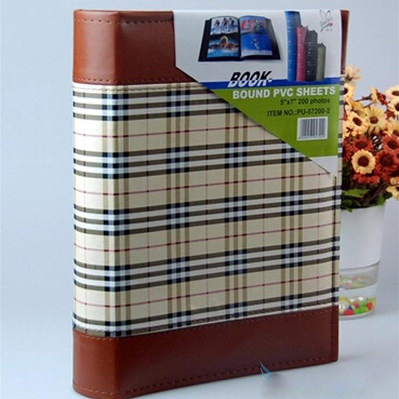 6寸 200张相册 插页式相册 皮格子 仿皮面高端相册复古相册