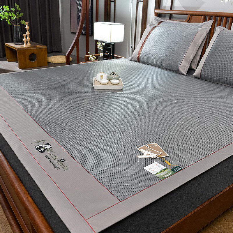 A类夏季冰藤席冰丝席三件套学生宿舍凉席家用可机洗空调席床笠款,床上用品,冰丝席,淘宝优惠券,粉丝福利购,淘宝优惠卷