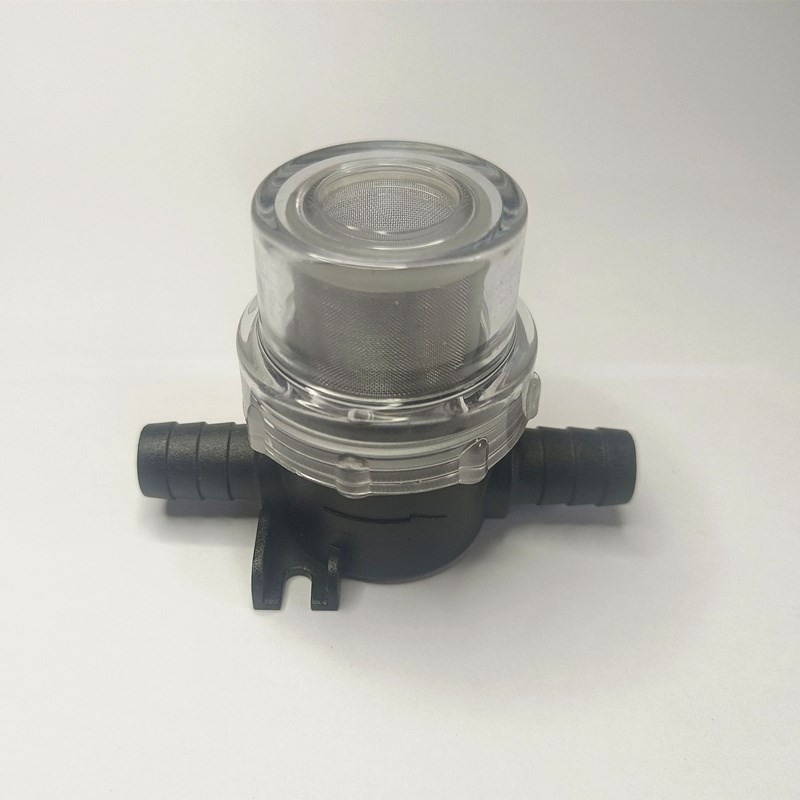 插拔管无螺纹洗地机清水过滤器透明盖滤网杯