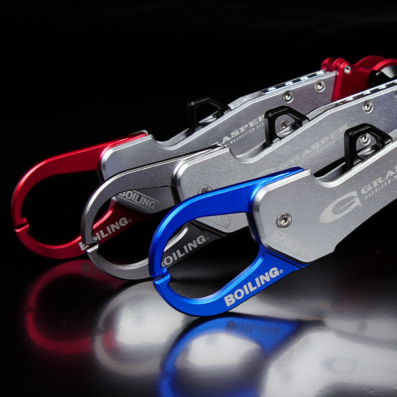 勃朗铝合金折叠控鱼器/金属控鱼钳夹鱼器路亚钳/现下单即送套