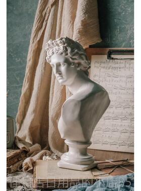 高档美式覆古男神雕像摆件摆设别客墅装饰风格家居厅咖啡厅装饰品