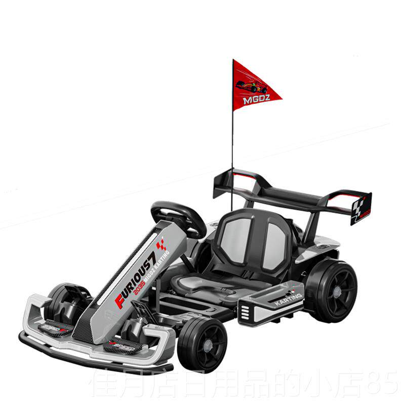 高档儿童宝电动车卡车漂移车可丁坐大人F1成人宝小孩四轮玩具汽车