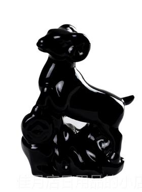 高档陶瓷生肖红色羊摆迁件客厅玄乔新居办约公家居关饰品简工艺品