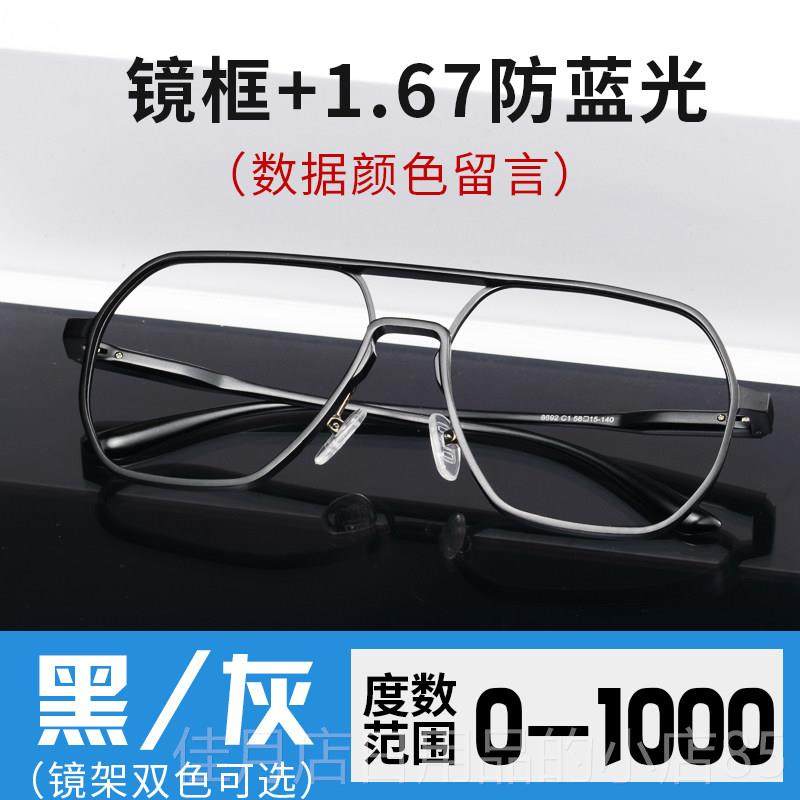 高档变色防辐射抗光眼镜配近视男士框平大脸潮流眼大睛蓝电脑光护,ZIPPO/瑞士军刀/眼镜,防蓝光镜,淘宝优惠券,粉丝福利购,淘宝优惠卷