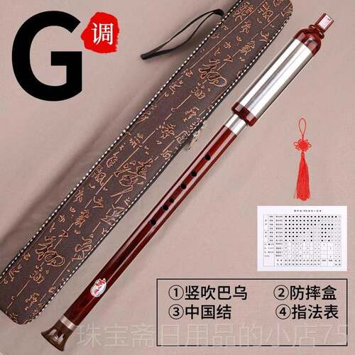 高档巴乌乐竖吹成器人专业演奏小生学入初门大音量G/F调 单管乐学
