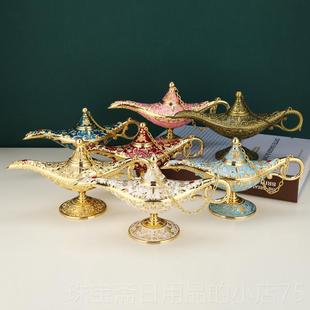 高档拉丁灯家工用复古东南亚艺品神轻奢创意书房许愿灯俄阿罗斯摆