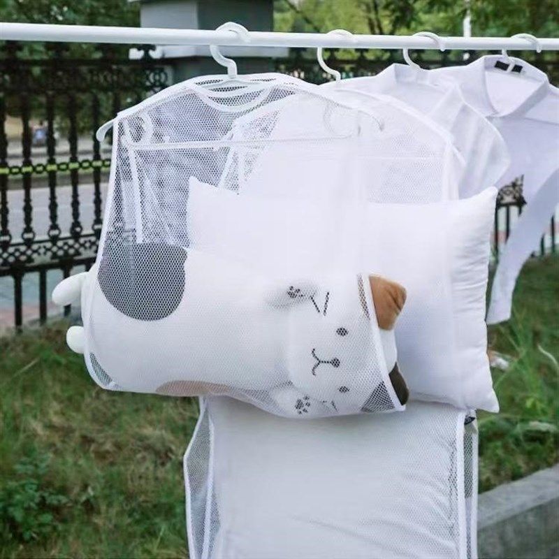 4件装家用枕头晾晒器阳台防风晒衣架室外枕头晾晒网兜网袋抱枕,收纳整理,晾晒篮/网,淘宝优惠券,粉丝福利购,淘宝优惠卷