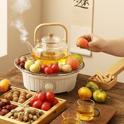 小型围炉电陶炉煮茶小茶炉底座迷你煮茶器202新款家用养生壶装