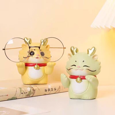 可爱卡通神龙眼镜架摆件眼镜店展示架子道具办公室创意眼镜放置架