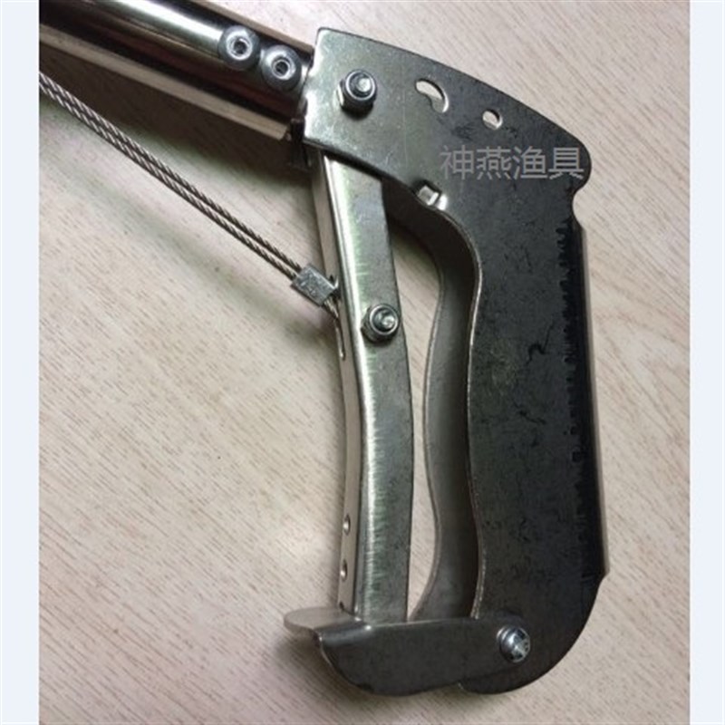 神燕加厚不锈钢黄鳝鱼夹子赶海工具控鱼器折叠无极自动锁 1.2  米