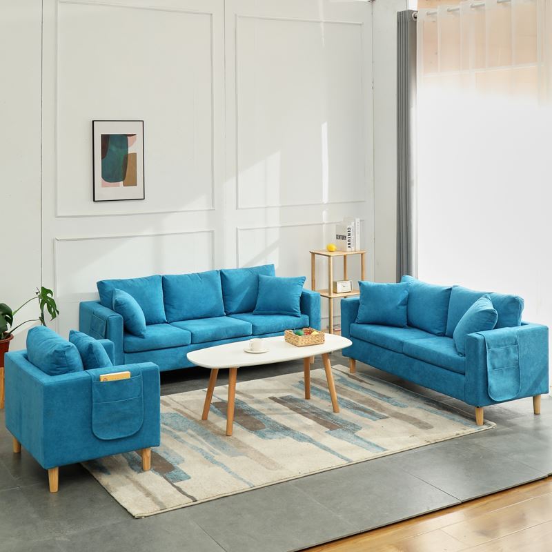 学校心理咨询室现代布艺沙发办公休闲个性创意懒人沙发双人三人