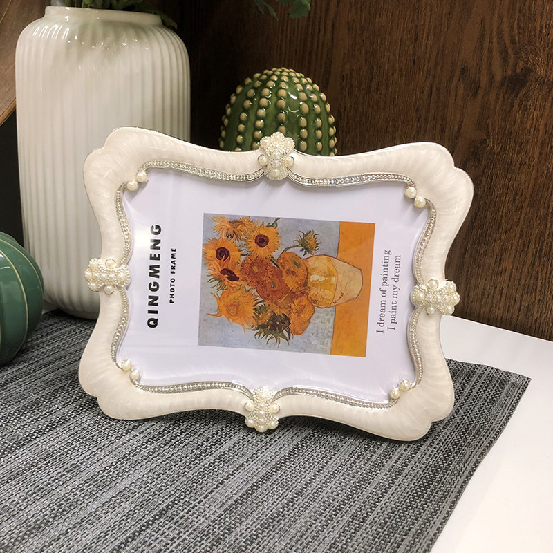 创意复古相框摆台欧式冲印相片洗照片加做成挂墙6 7 10寸金属简约