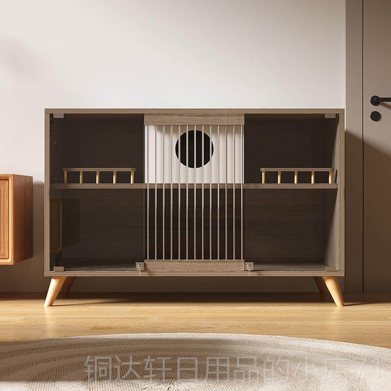 高档猫柜防水木猫屋封用闭式室内生态毛人别墅宠共实电视柜双层猫