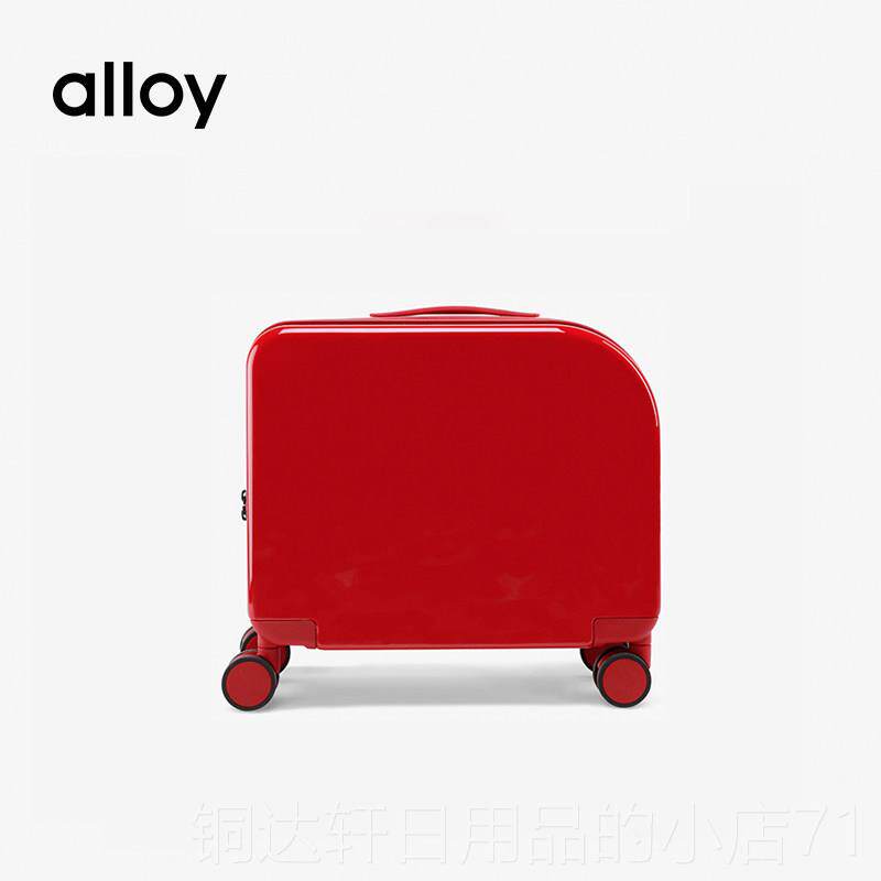 高档alloy拉阿乐乙行李结箱红色杆箱箱登机箱婚轻便旅行可携式密
