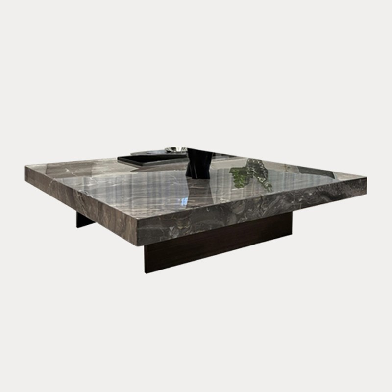 DEEVINCI天然大理石方茶几现代简约大户型客厅极简家用奢石茶几桌