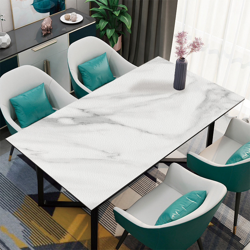 大理石纹硅胶桌垫免洗防油防水餐桌隔热垫茶几垫子高级感防烫桌布