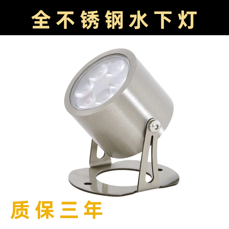 LED水下灯不锈钢射灯泳池灯水底灯喷泉灯涌泉灯鱼池灯12V水池灯