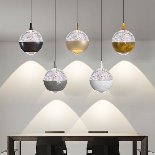 可升降床头小吊灯现代极简灯具客厅餐厅书房吧台卧室创意LED吊灯