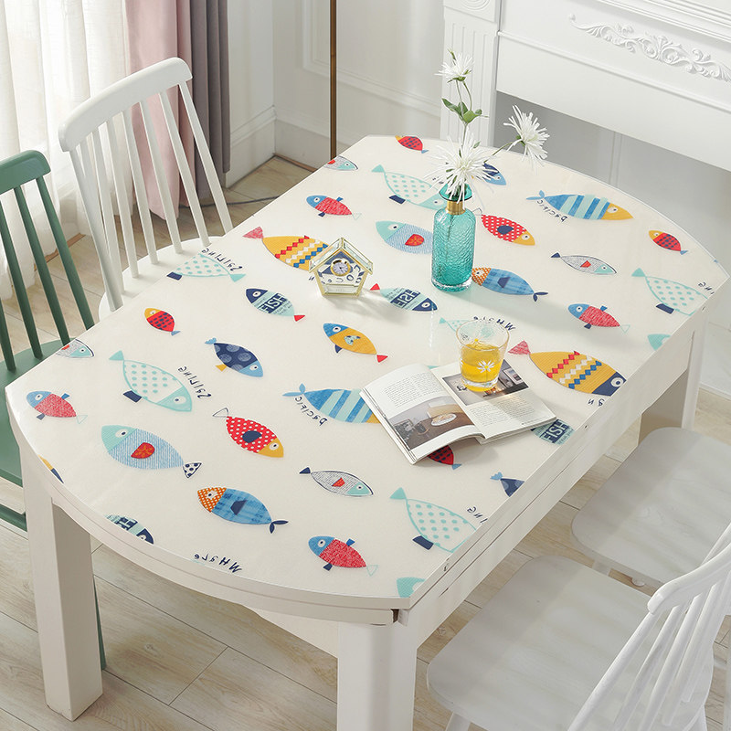 伸缩折叠椭圆形桌布pvc软玻璃餐桌布防水防烫防油水晶板桌垫家用,居家布艺,桌布,淘宝优惠券,粉丝福利购,淘宝优惠卷