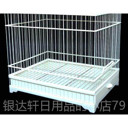 高档颠覆鸟笼鸟形笼板顶部明亮顶部绣眼睛红矩色亚花麻布鸟笼塑料