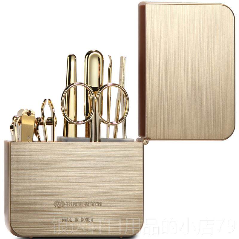 高档品韩国777指甲成刀套装指甲剪指甲正钳原装进口家用人修指甲