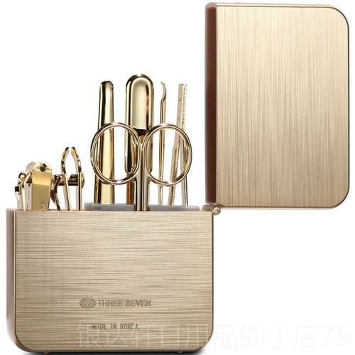 高档品韩国777指甲成刀套装指甲剪指甲正钳原装进口家用人修指甲