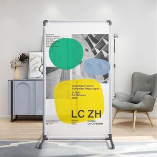 高档DI来图半定制屏Y风logo用商用隔断透遮挡入户玄关家装 饰可移