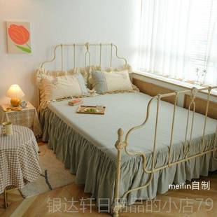 四件套纯棉刺绣美花边in式 田主园韩版 s公风全棉 自制 高档魅床琳