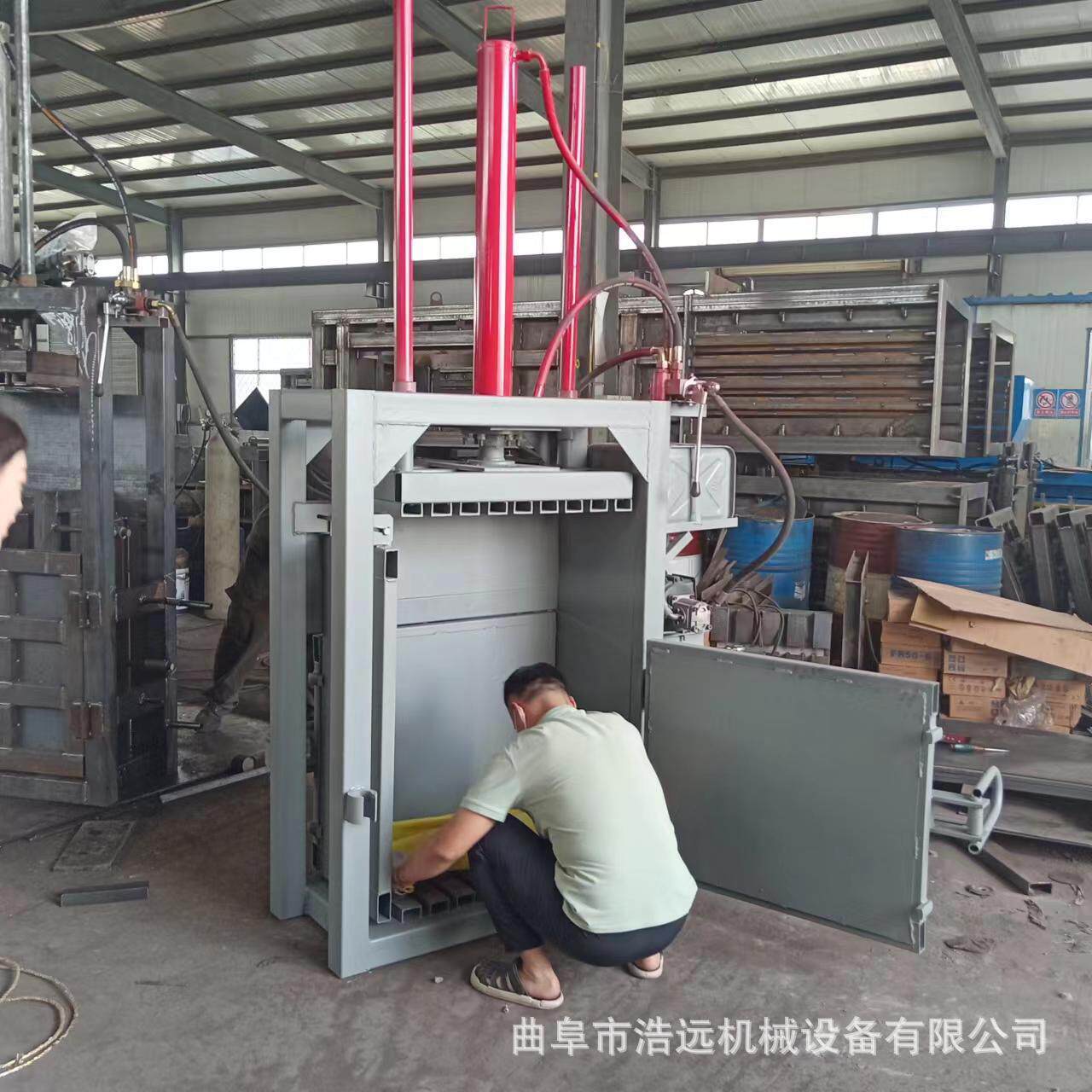 50双多杠用途纸箱废纸压GPL吨块机式150吨卧废品回收打包机
