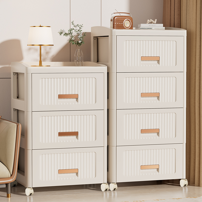 免安装抽屉式收纳柜客厅多层五斗柜卧室床头储物柜加厚家用置物柜