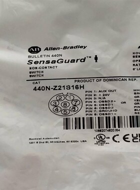 罗克韦尔AB安全开关 440N-Z21S16H 现货