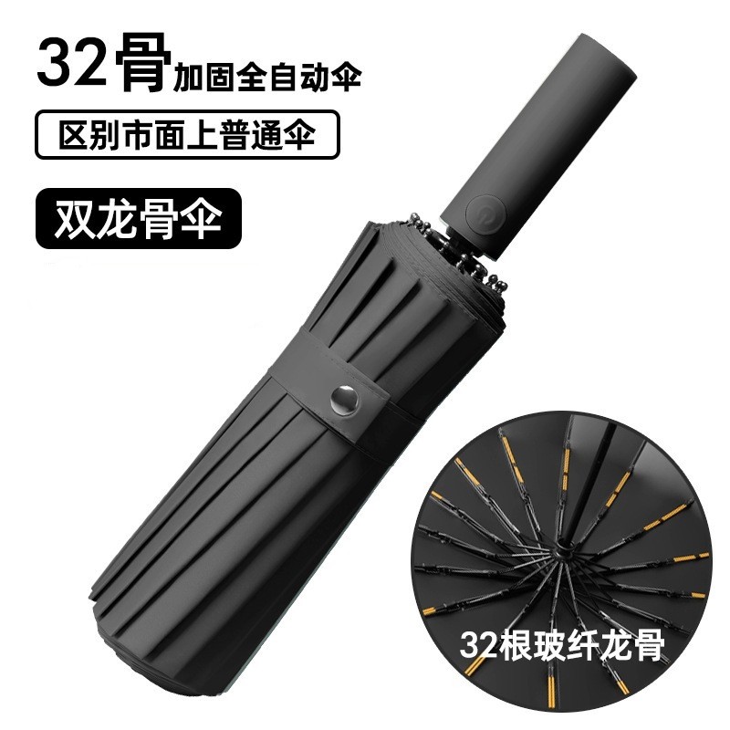 32骨全自动超大雨伞大号加固加厚结实抗风折叠男士暴雨专用伞家用,居家日用,伞,淘宝优惠券,粉丝福利购,淘宝优惠卷