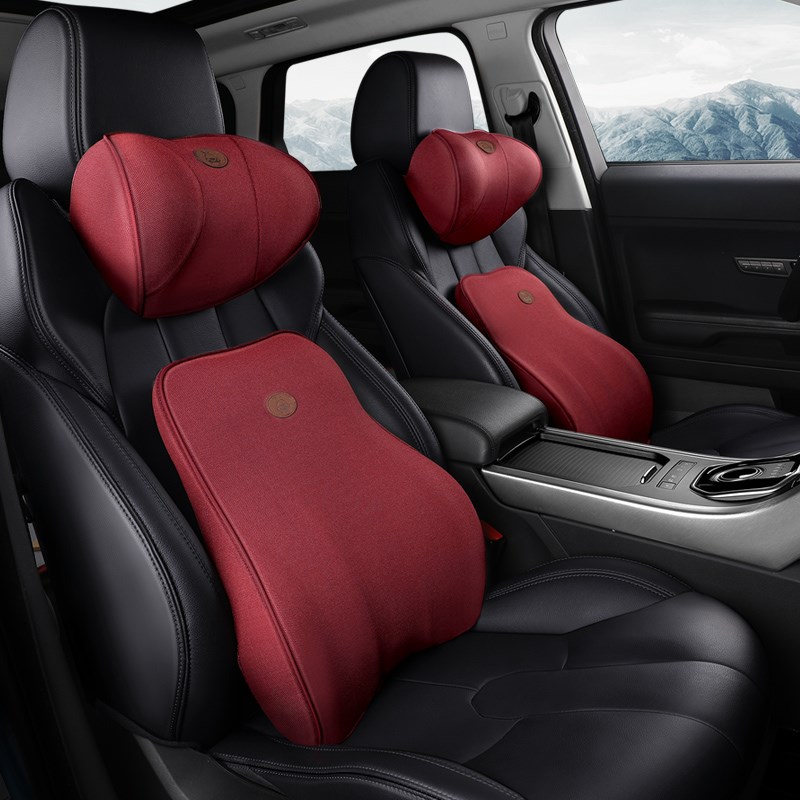 汽车用护腰垫腰靠背坐垫开车头枕小车大货车司机背靠垫靠枕护颈座